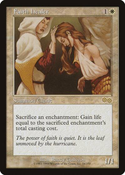 Faith Healer USG-14 Urza's Saga Magic card