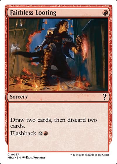 Faithless Looting MB2-57 Mystery Booster 2 Magic card