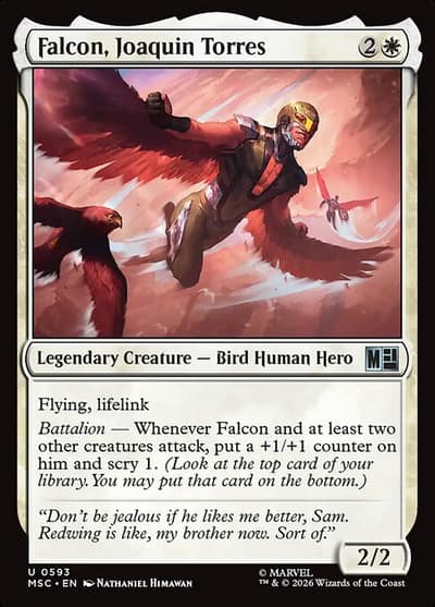 Falcon, Joaquin Torres 593 Marvel Super Heroes Commander Magic card