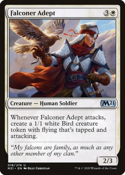 Falconer Adept 18 Core Set 2021 Magic card