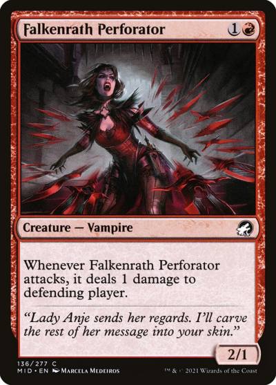 Falkenrath Perforator MID-136 Innistrad: Midnight Hunt Magic card