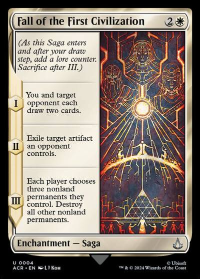 Fall of the First Civilization ACR-4 Assassin's Creed Magic card