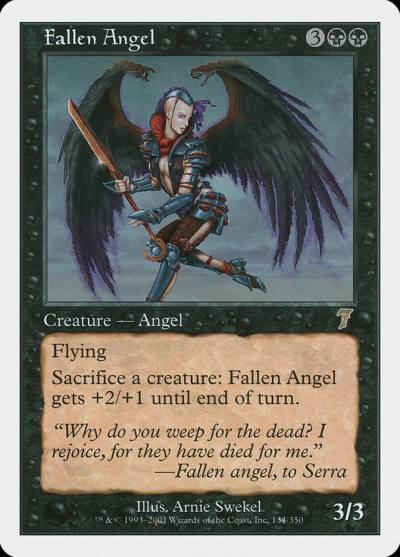 Fallen Angel 7ED-134 Seventh Edition Magic card
