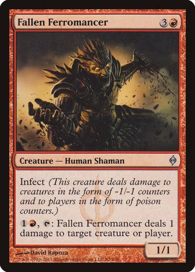 Fallen Ferromancer 82 New Phyrexia Magic card