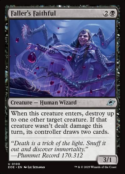 Faller's Faithful 100 Edge of Eternities Magic card
