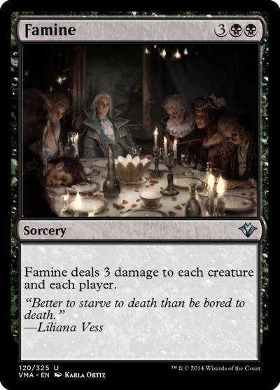 Famine VMA-120 Vintage Masters Magic card