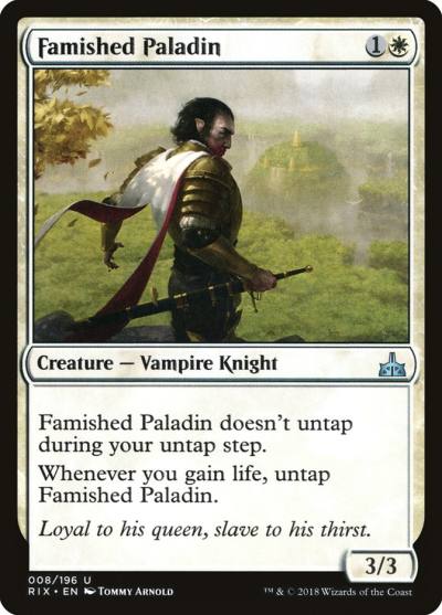 Famished Paladin RIX-8 Rivals of Ixalan Magic card