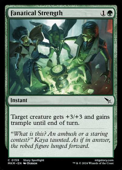 Fanatical Strength MKM-159 Murders at Karlov Manor Magic card