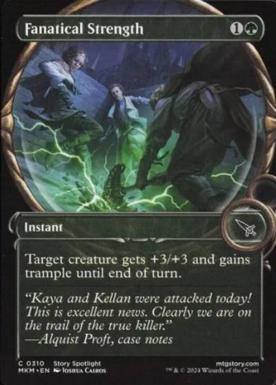 Fanatical Strength MKM-310STAR Murders at Karlov Manor Magic card