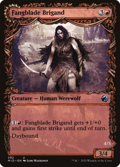 Fangblade Brigand // Fangblade Eviscerator MID-292 Innistrad: Midnight Hunt Magic card