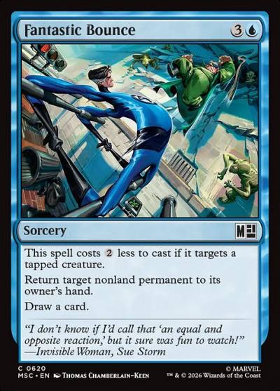 Fantastic Bounce MSC-620 Marvel Super Heroes Commander Magic card