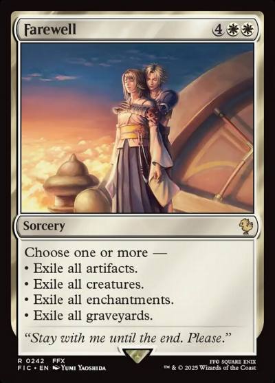 Farewell FIC-242 Final Fantasy Commander Magic card