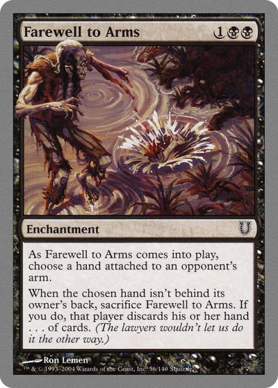 Farewell to Arms UNH-56 Unhinged Magic card