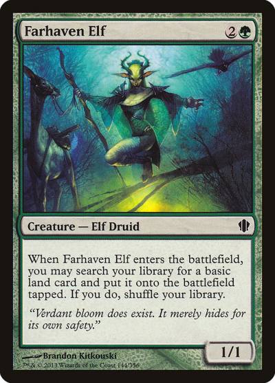 Farhaven Elf C13-144 Commander 2013 Magic card