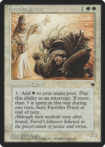 Farrelite Priest 4 Fallen Empires Magic card