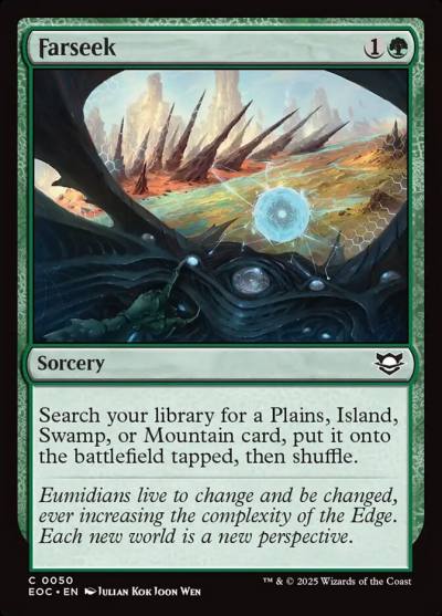 Farseek EOC-50 Edge of Eternities Commander Magic card
