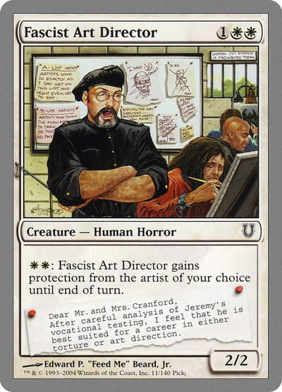 Fascist Art Director 11 Unhinged Magic card