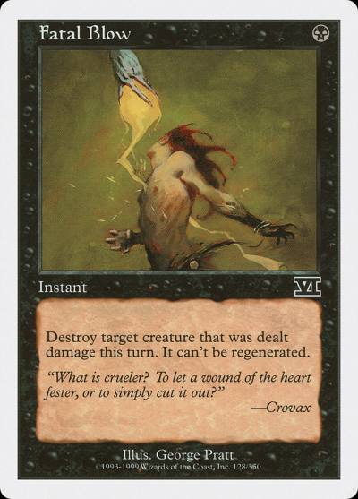 Fatal Blow 6ED-128 Classic Sixth Edition Magic card