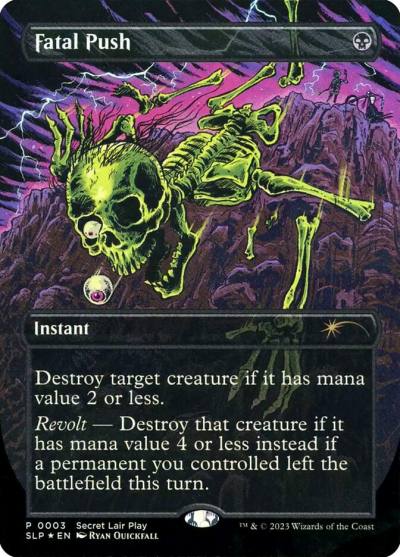 Fatal Push SLP-3 Secret Lair Showdown Magic card