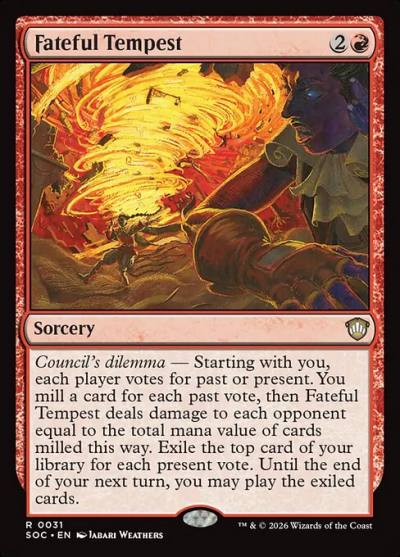 Fateful Tempest SOC-31 Secrets of Strixhaven Commander Magic card