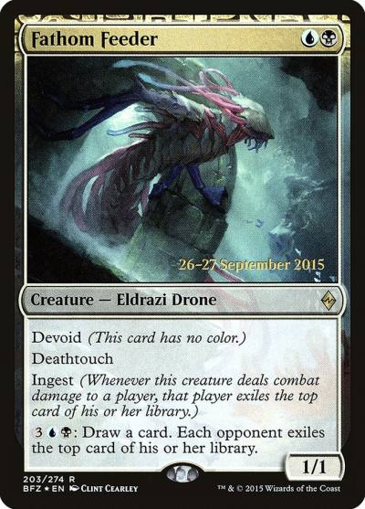 Fathom Feeder PBFZ-203S Battle for Zendikar Promos Magic card