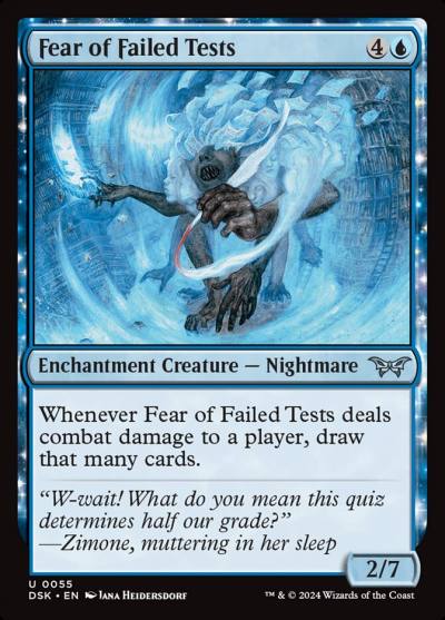 Fear of Failed Tests DSK-55 Duskmourn: House of Horror Magic card