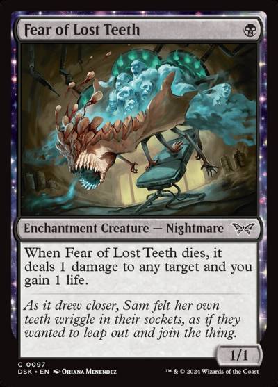 Fear of Lost Teeth DSK-97 Duskmourn: House of Horror Magic card