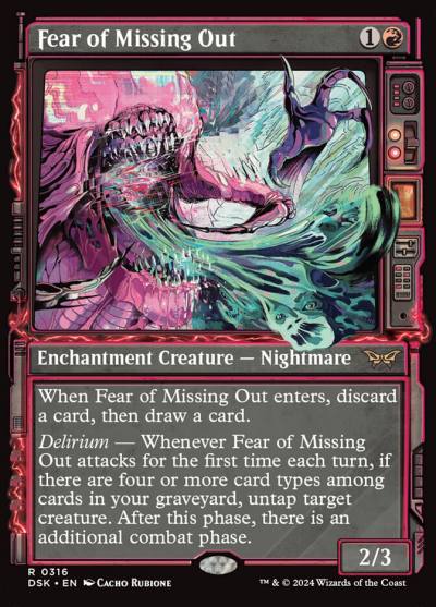 Fear of Missing Out DSK-316 Duskmourn: House of Horror Magic card
