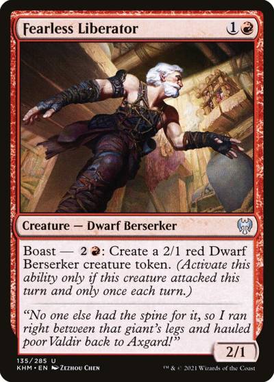 Fearless Liberator 135 Kaldheim Magic card