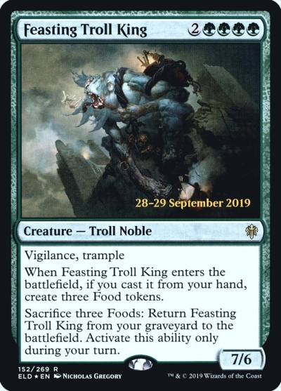 Feasting Troll King PELD-152S Throne of Eldraine Promos Magic card