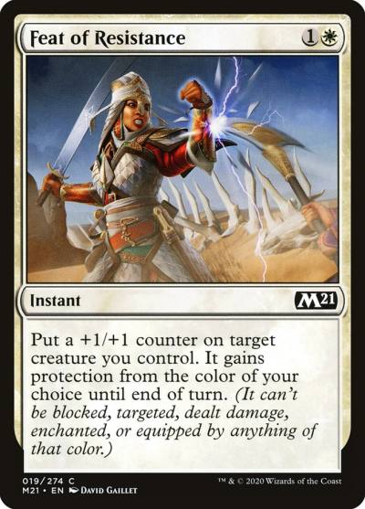 Feat of Resistance M21-19 Core Set 2021 Magic card