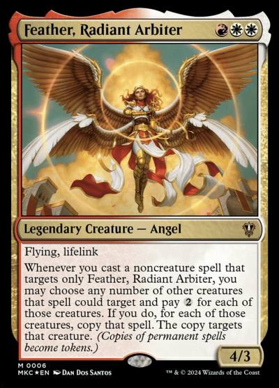 Feather, Radiant Arbiter MKC-6 Murders at Karlov Manor Commander Magic card