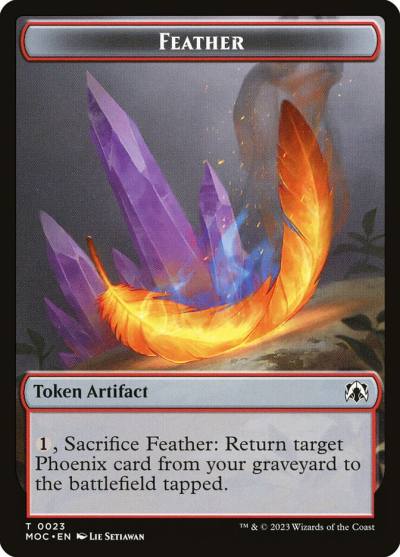 Feather TMOC-23 March of the Machine Commander Tokens Magic card
