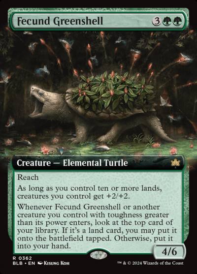 Fecund Greenshell BLB-362 Bloomburrow Magic card