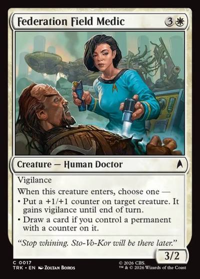 Federation Field Medic TRK-17 Star Trek Magic card