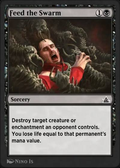 Feed the Swarm OMB-16 Through the Omenpaths Bonus Sheet Magic card