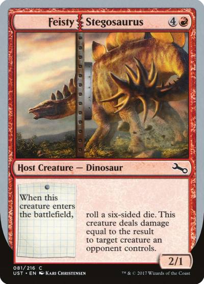 Feisty Stegosaurus 81 Unstable Magic card