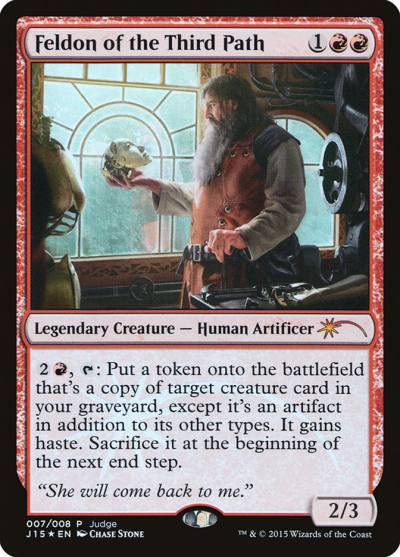 Feldon of the Third Path J15-7 Judge Gift Cards 2015 Magic card