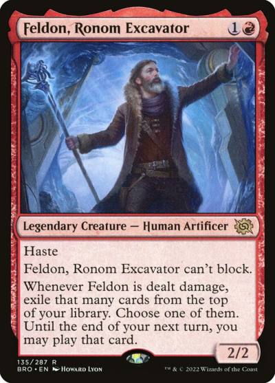 Feldon, Ronom Excavator BRO-135 The Brothers' War Magic card