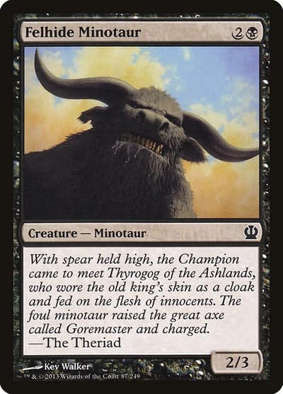 Felhide Minotaur 87 Theros Magic card