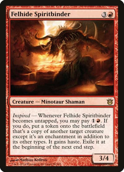 Felhide Spiritbinder 96 Born of the Gods Magic card