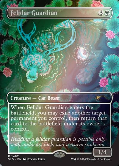 Felidar Guardian SLD-1487STAR Secret Lair Drop Magic card