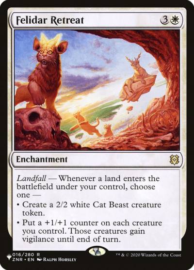 Felidar Retreat PLST-ZNR-16 The List Magic card