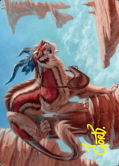 Felidar Savior // Felidar Savior AFDN-3 Foundations Art Series Magic card