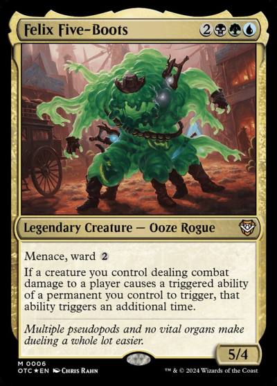 Felix Five-Boots OTC-6 Outlaws of Thunder Junction Commander Magic card