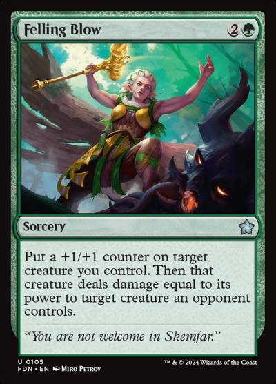 Felling Blow FDN-105 Foundations Magic card