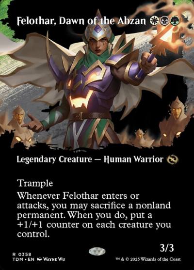Felothar, Dawn of the Abzan TDM-358 Tarkir: Dragonstorm Magic card