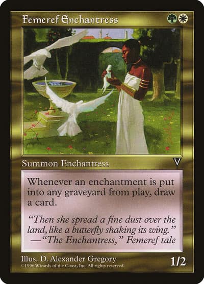 Femeref Enchantress VIS-129 Visions Magic card