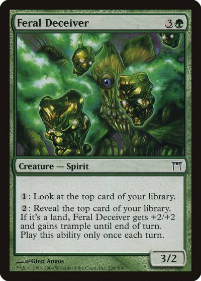 Feral Deceiver CHK-208 Champions of Kamigawa Magic card