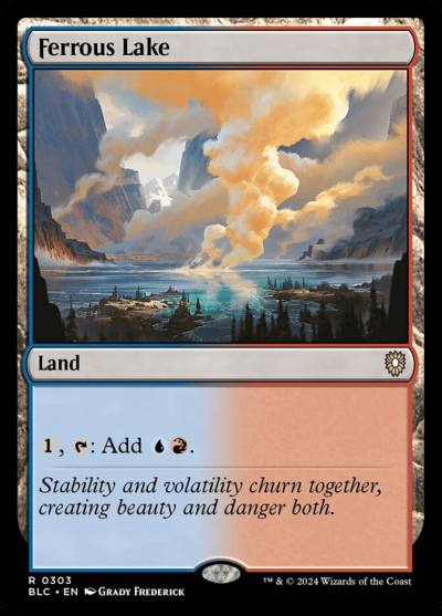 Ferrous Lake BLC-303 Bloomburrow Commander Magic card
